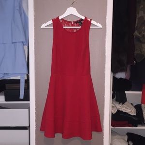 Forever 21 Size M red lace low armhole mini dress